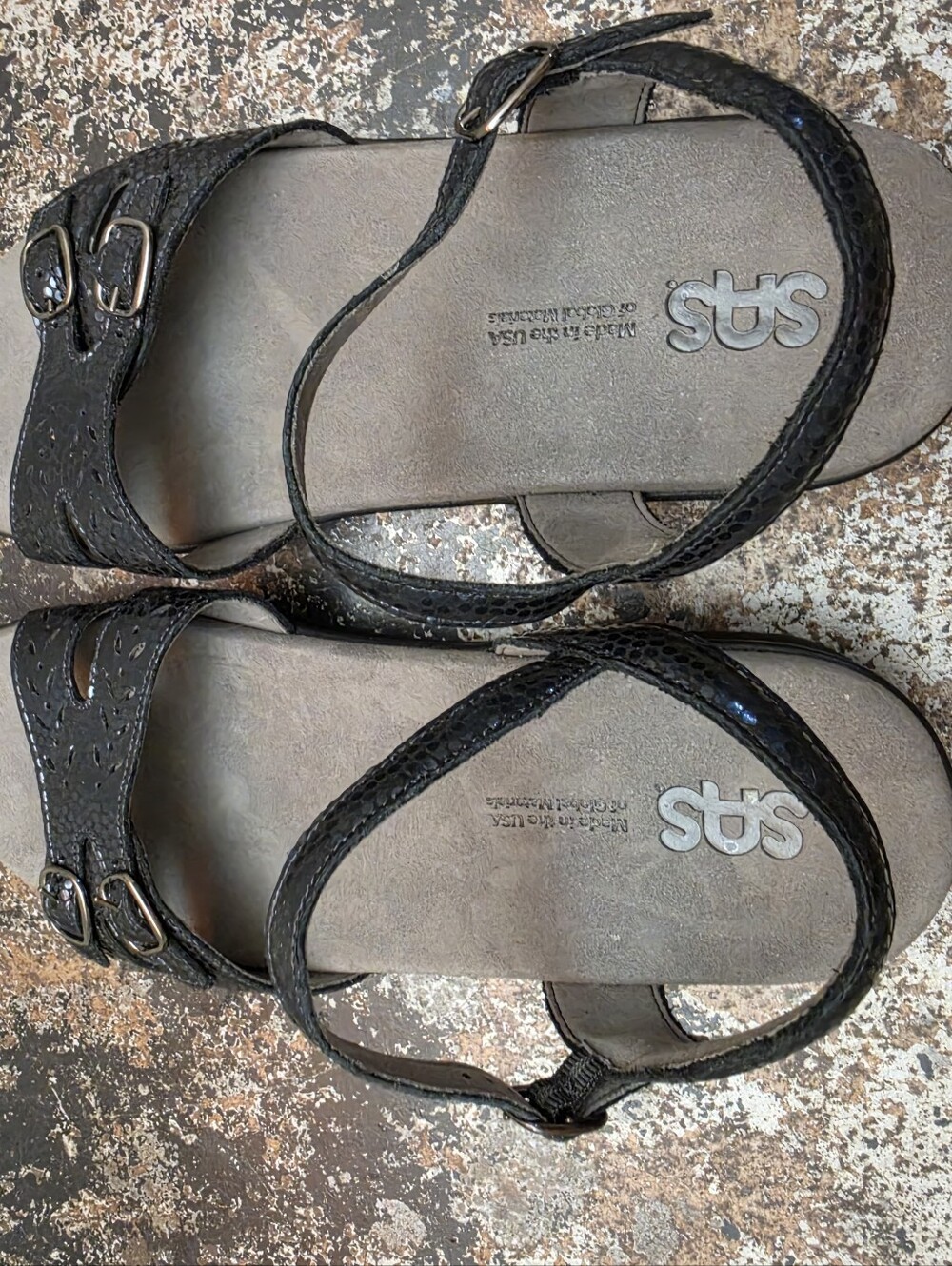 Womens SAS Sandals Shoes Sz 10 W Wide Used Made in USA Comfort Casual - Picture 7 of 11